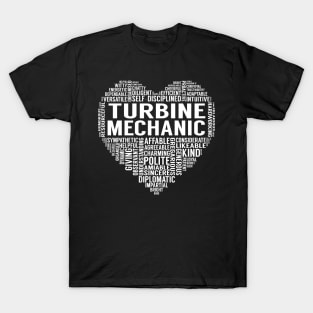 Turbine Mechanic Heart T-Shirt